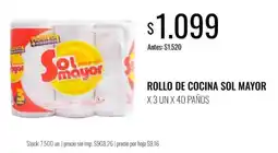 Super MAMI Sol mayor rollo de cocina oferta