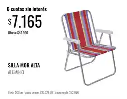Super MAMI Silla mor alta aluminio oferta