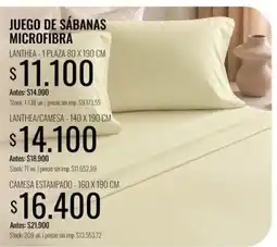 Super MAMI Lanthea juego de sábanas microfibra oferta