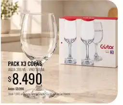 Super MAMI Cristar copas oferta