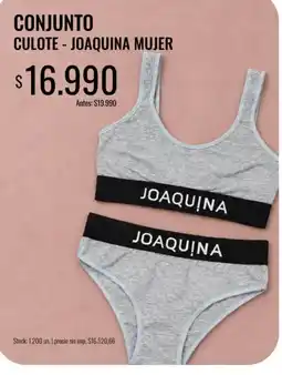 Super MAMI Joaquina conjunto culote oferta
