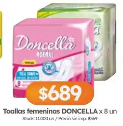 Cordiez Doncella toallas femeninas oferta