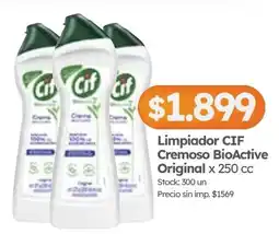 Cordiez Cif limpiador cremoso bioactive original oferta