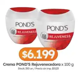 Cordiez Pond's crema rejuvenecedora oferta