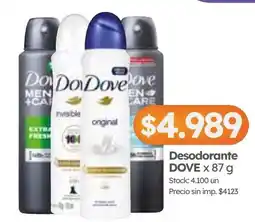 Cordiez Dove desodorante oferta