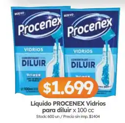 Cordiez Procenex liquido vidrios para diluir oferta