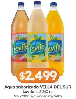 Cordiez Levite agua saborizada villa del sur oferta