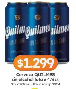 Cordiez Quilmes cerveza sin alcohol oferta
