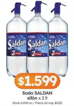 Cordiez Soda SALDAN sifón oferta