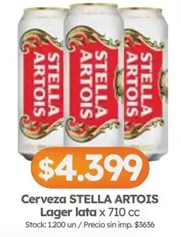 Cordiez Stella artois cerveza lager oferta