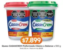 Cordiez Casancrem queso preformado clásico o balance oferta