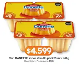 Cordiez Danette flan sabor vainilla oferta