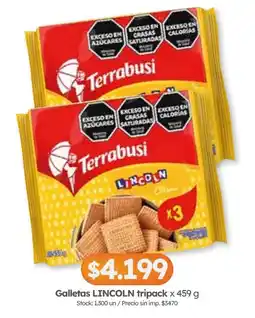 Cordiez Terrabusi galletas lincoln oferta