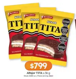 Cordiez Terrabusi alfajor tita oferta