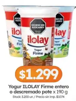 Cordiez ilolay yogur firme oferta