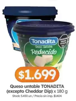 Cordiez Tonadita queso untable reducido oferta