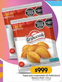 Cordiez Di Pascualle tapas para empanadas oferta