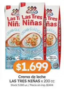 Cordiez Las tres niñas crema de leche oferta