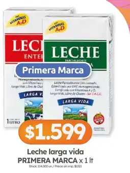 Cordiez Primera Marca leche larga vida oferta
