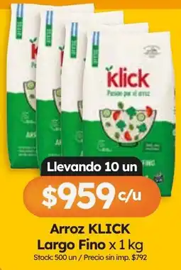 Cordiez Klick arroz largo fino oferta