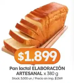 Cordiez Pan lactal elaboración artesanal oferta