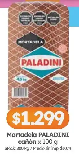 Cordiez Paladini mortadela oferta