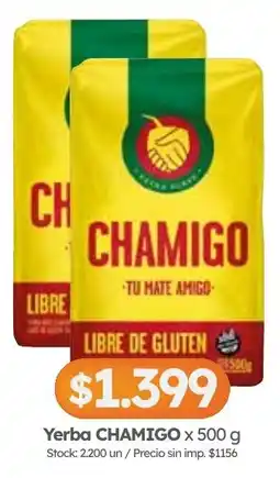 Cordiez Chamigo yerba oferta