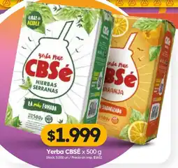 Cordiez Cbsé yerba mate hierbas serranas oferta