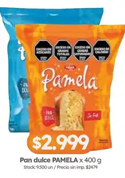 Cordiez Pamela pan dulce oferta