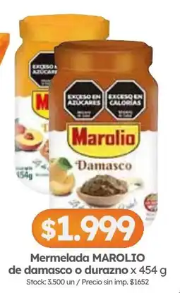 Cordiez Marolio mermelada de damasco o durazno oferta