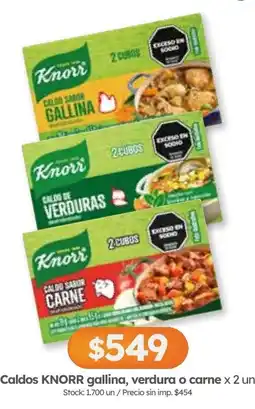 Cordiez Knorr caldos gallina, verdura o carne oferta