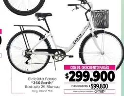 La Anonima Earth bicicleta paseo 360 oferta
