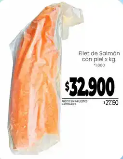 La Anonima Filet de Salmón con piel oferta