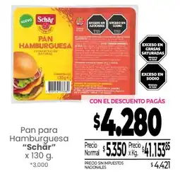 La Anonima Schär pan hamburguesa oferta