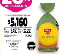 La Anonima Schar pan rustico oferta