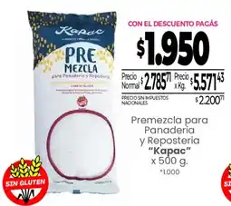 La Anonima Kapac premezcla para panaderia y reposteria oferta