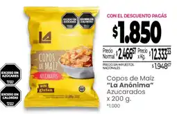 La Anonima La anónima copos de maíz azucarados oferta