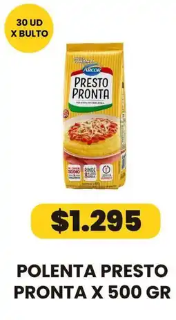 Autoservicio Capo Arcor polenta presto pronta oferta