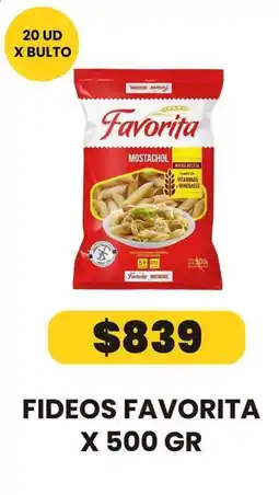 Autoservicio Capo Favorita fideos mostachol oferta