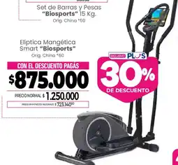 La Anonima Biosports elíptica mangética smart oferta