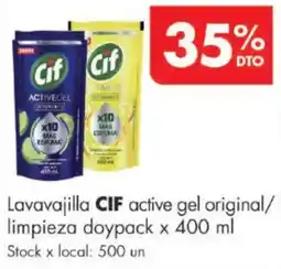 Disco Cif lavavajilla active gel original oferta