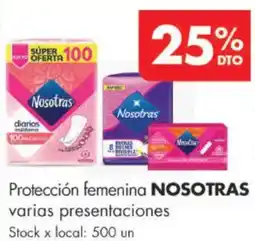 Disco Nosotras protección femenina oferta