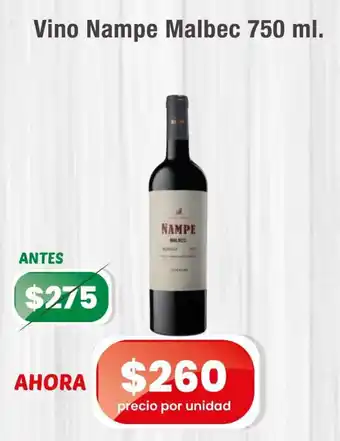 Vino Nampe Malbec 750ml
