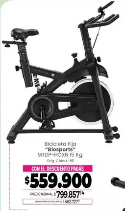 La Anonima Biosports bicicleta fija oferta