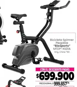 La Anonima Biosports bicicleta spinner plegable oferta