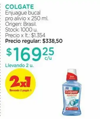 Farmacity Colgate enjuague bucal pro alivio x 250 ml oferta