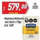 Supermercados Comodin Hellmann's - mayonesa sin tacc sach x 118gr cod. 1609 oferta