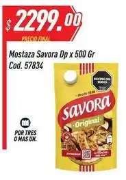 Supermercados Comodin Savora - mostaza dp x 500 gr cod. 57834 oferta