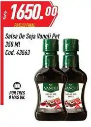 Supermercados Comodin Vanoli - salsa de soja pet 350 ml cod. 43563 oferta