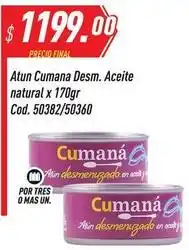 Supermercados Comodin Cumana - atun desm. aceite natural x 170gr cod. 50382/50360 oferta